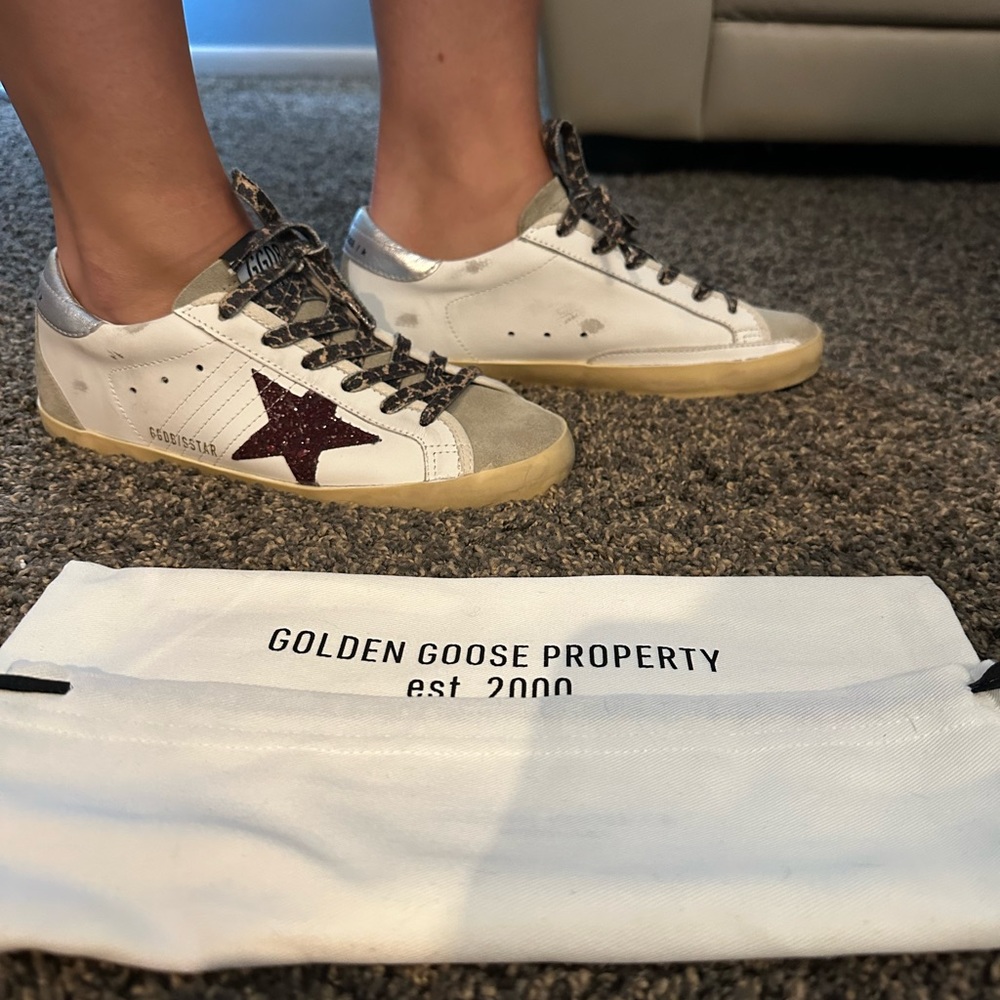 Like new Golden Goose shoes- worn only a few times. Not even broken in yet.